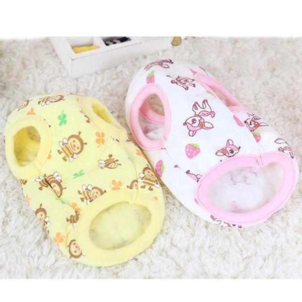 Cartoon Print Teacup Dog Vest