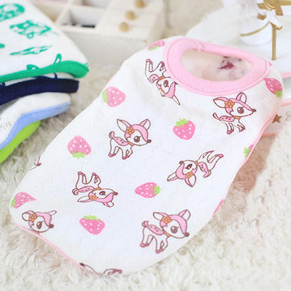 Cartoon Print Teacup Dog Vest