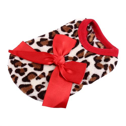 Soft Coral Fleece Clothes For Teacup Puppies